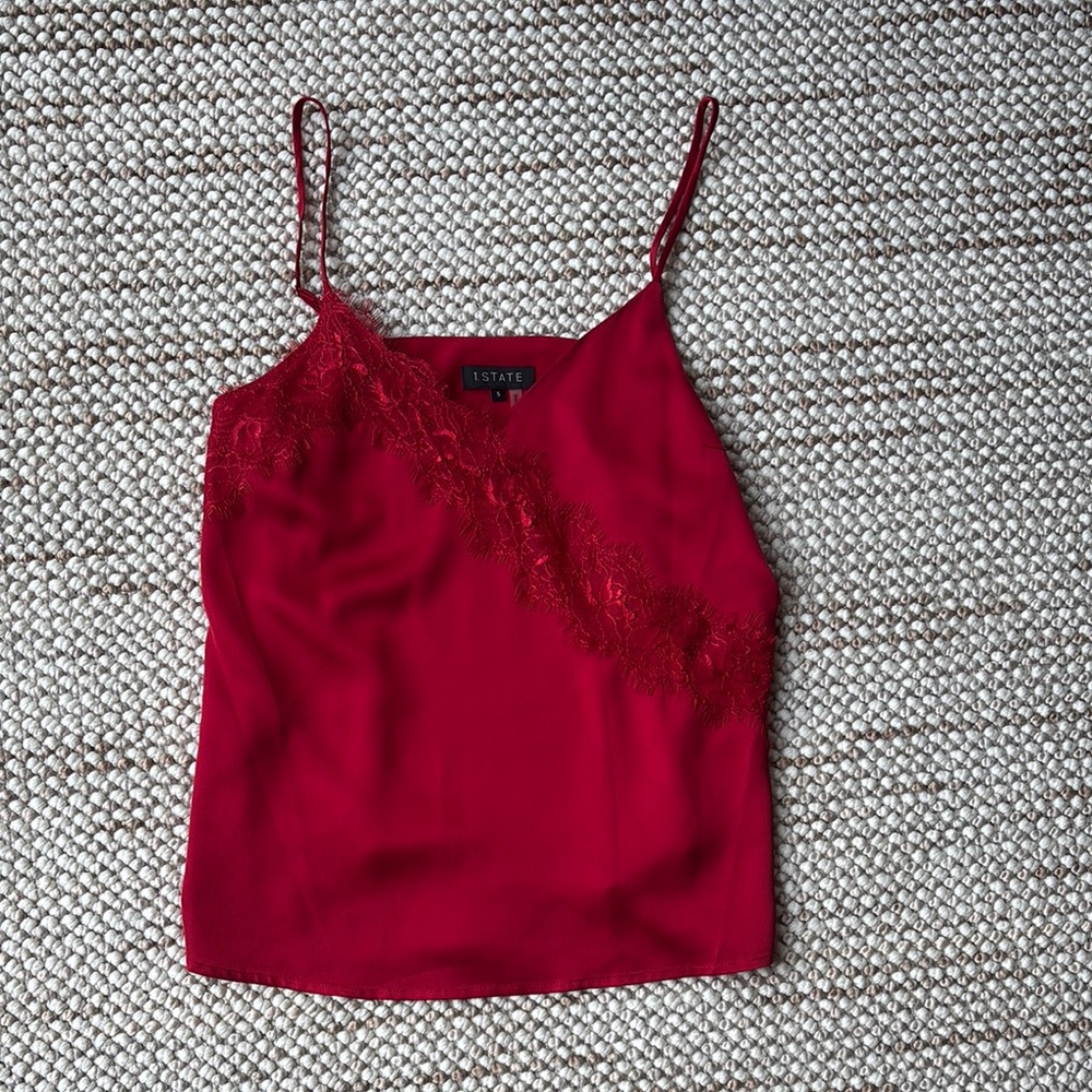 1. State Red Camisole